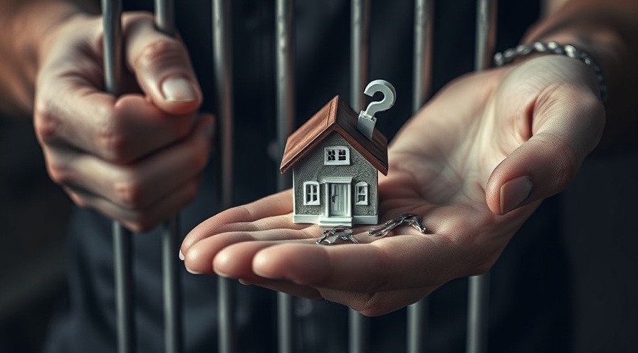 Symbolic photo of prison release and reintegration support, featuring hands transitioning from bars to housing.