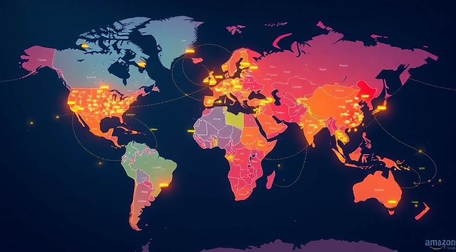 Colorful board game-style world map showing AWS regions and edge locations.