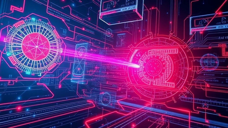 Stunning digital art showcasing advanced technology in a vibrant, futuristic setting.