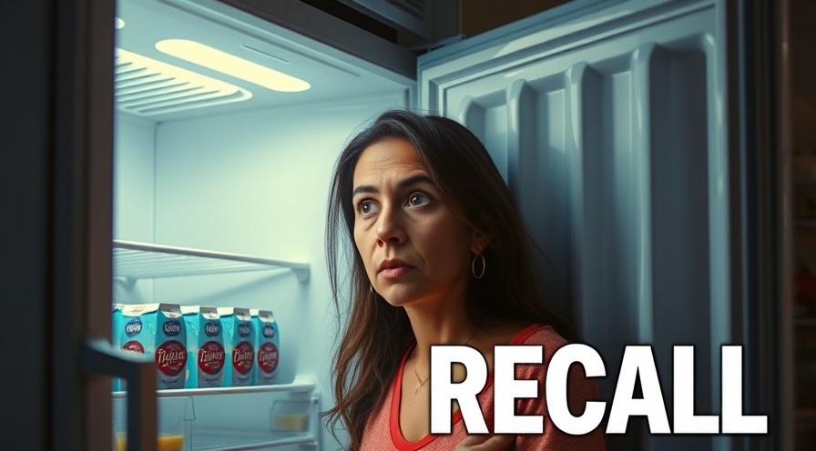 Worried woman examining an empty freezer under bright light.