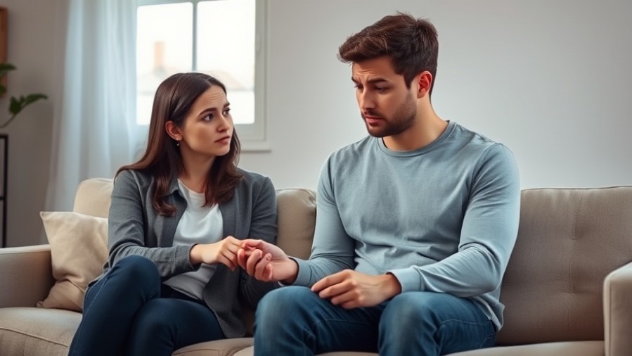 Concerned couple discussing the chronic inflammation fertility link, soft morning light