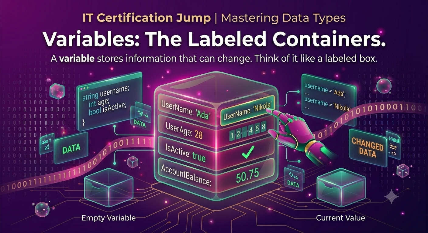 Variables The Labeled Containers