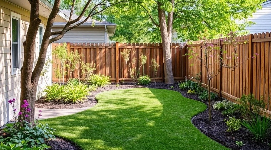 Charming small yard showcasing smart landscaping solutions