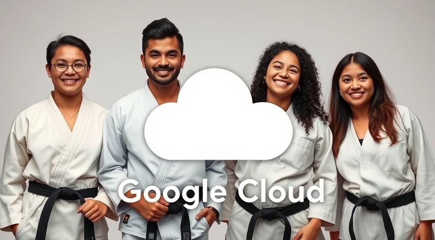 Diverse young adults proudly displaying Google Cloud blackbelts achievement