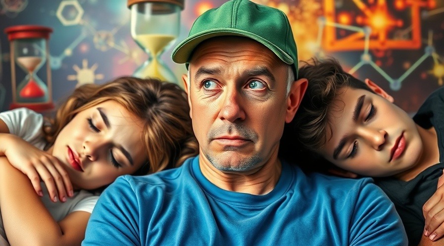 Exploring the science of napping: contrasting expressions of a thoughtful man near peaceful nappers.