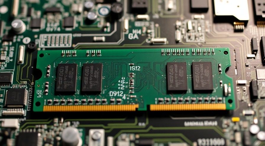 High-quality RAM (Random Access Memory) module representing temporary memory.