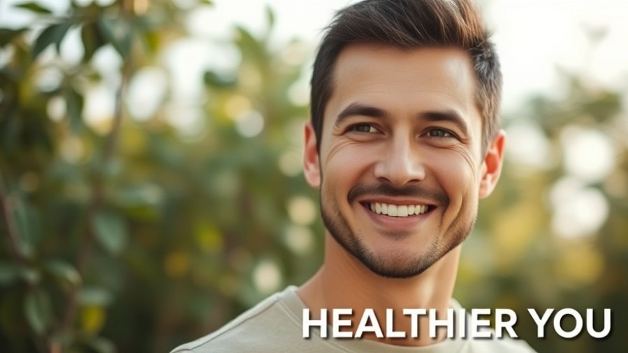 Confident man in nature symbolizes natural erectile dysfunction treatments and men's sexual health.