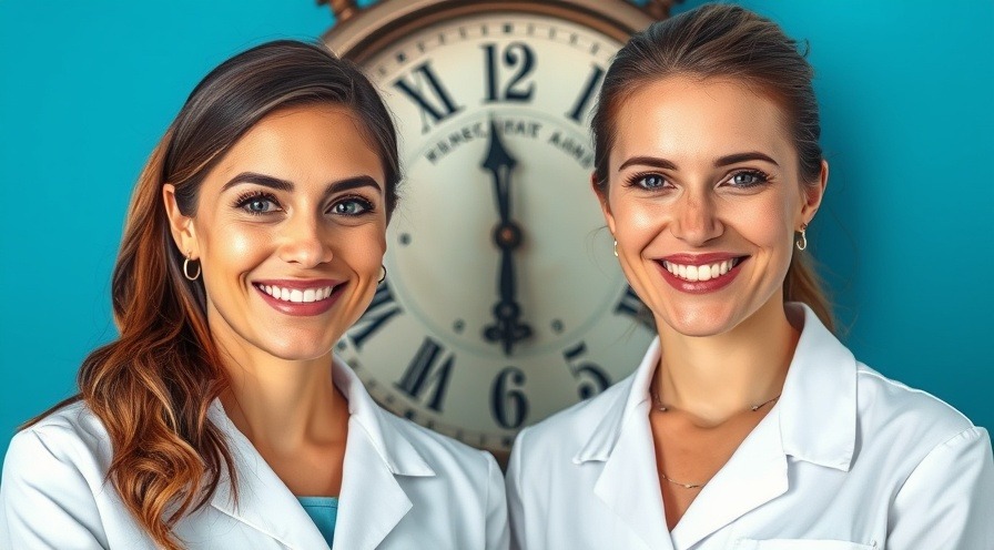 Two smiling dermatologists offer skincare advice on aging, diet, and lifestyle changes.