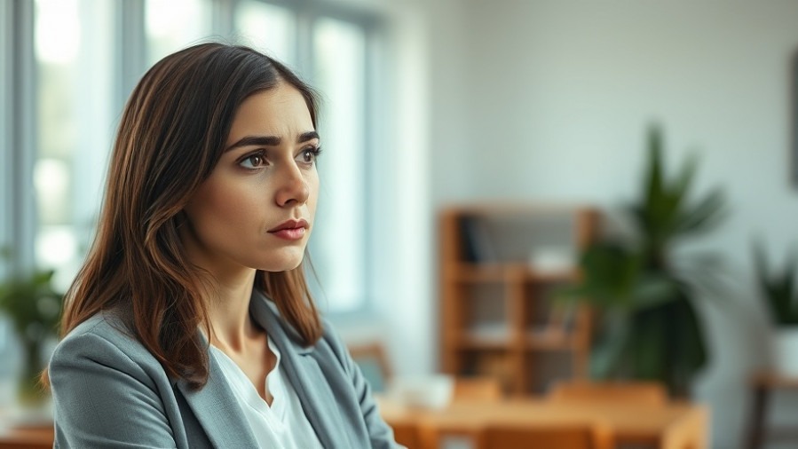 Young woman in a professional setting discussing autoimmunity effects on fertility.