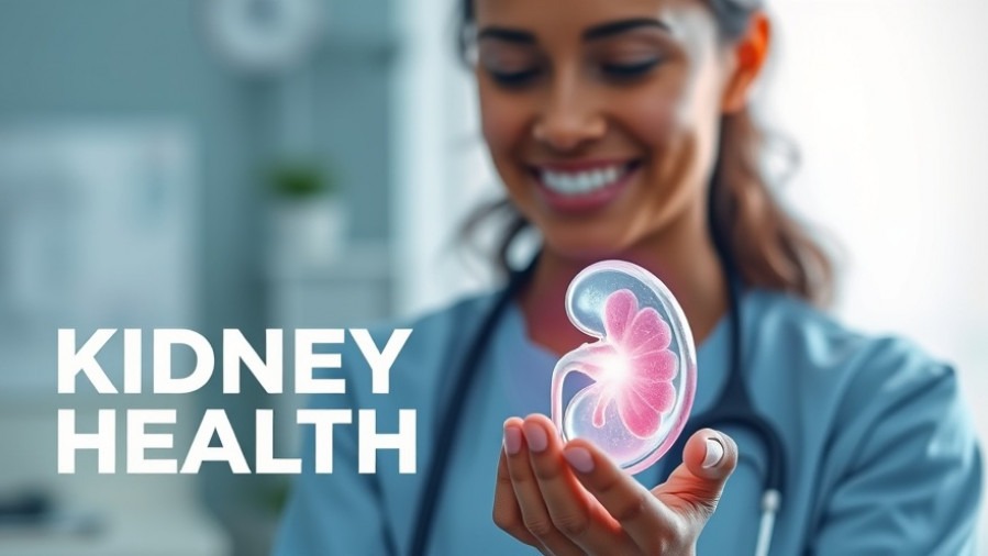 Healthcare professional shows glowing kidney model, highlighting kidney function.