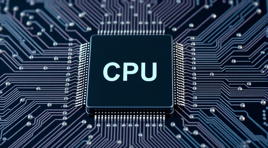 Central Processing Unit executing instructions in a sleek design.