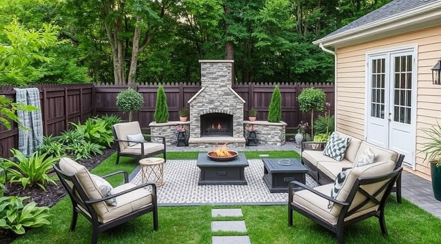 Stylish backyard design showcasing thoughtful planning and aesthetics.