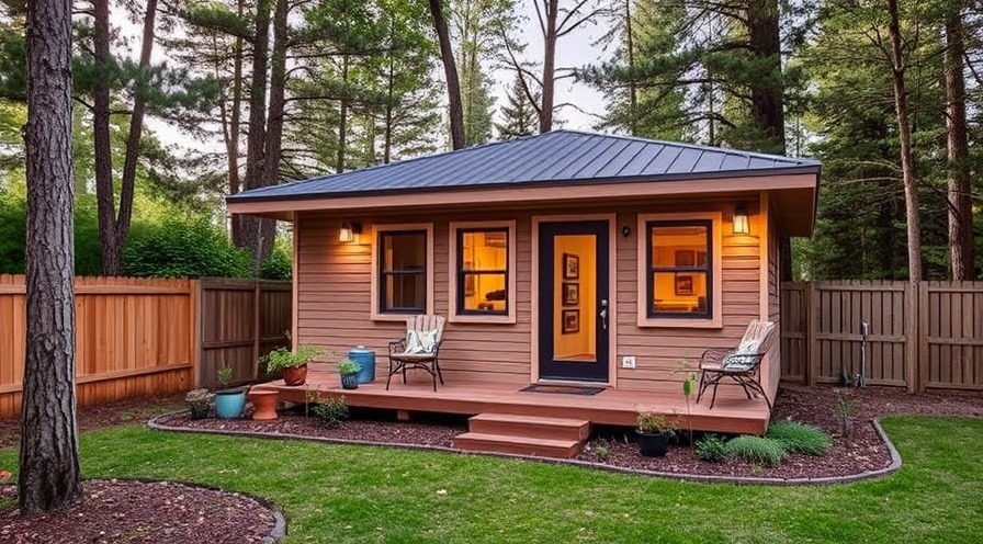 Stylish prefab backyard cabins: trendy and practical outdoor living solutions.