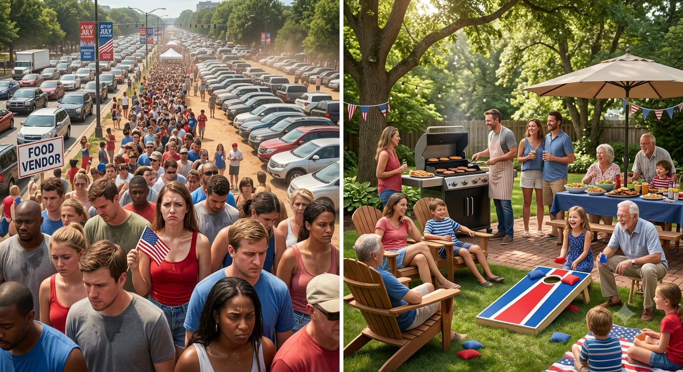 Split scene 4th of July choices