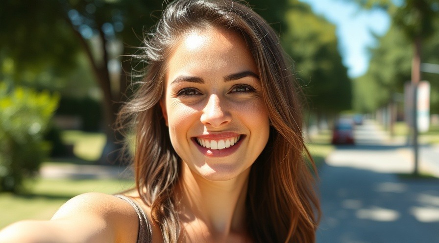 woman enjoying a sunny day and feeling awesome