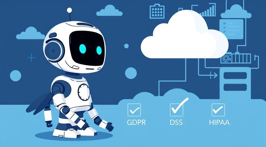 a robotic babysitter monitoring cloud infrastructure, with labeled checkmarks