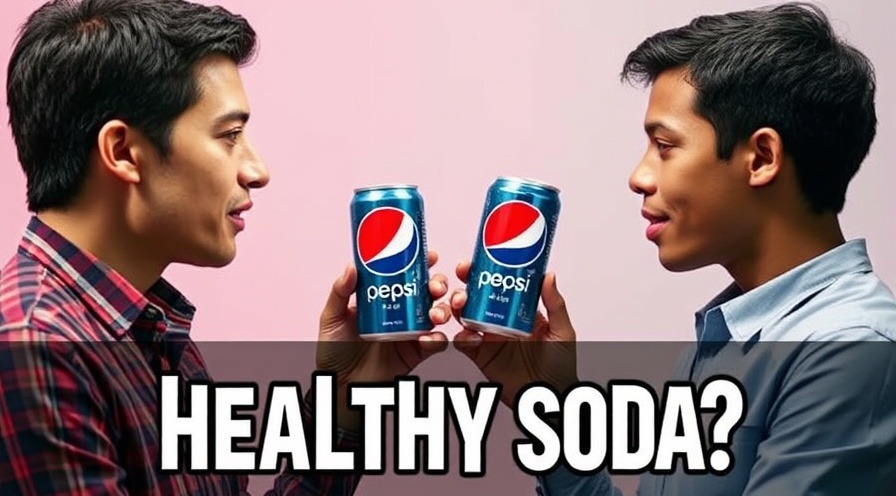 Health-conscious beverage discussion featuring Pepsi prebiotic cola cans.