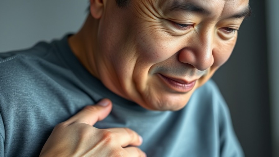 Middle-aged man reflecting on prostate health evaluation, showing subtle optimism.