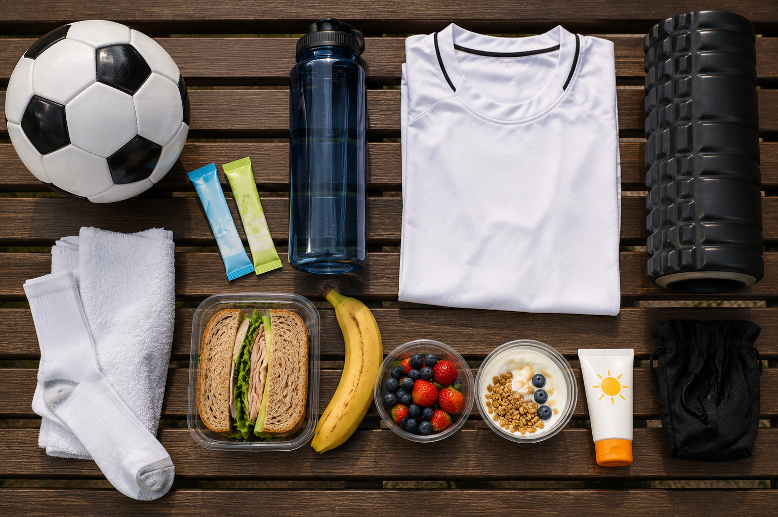 Fitness and soccer prep snacks included