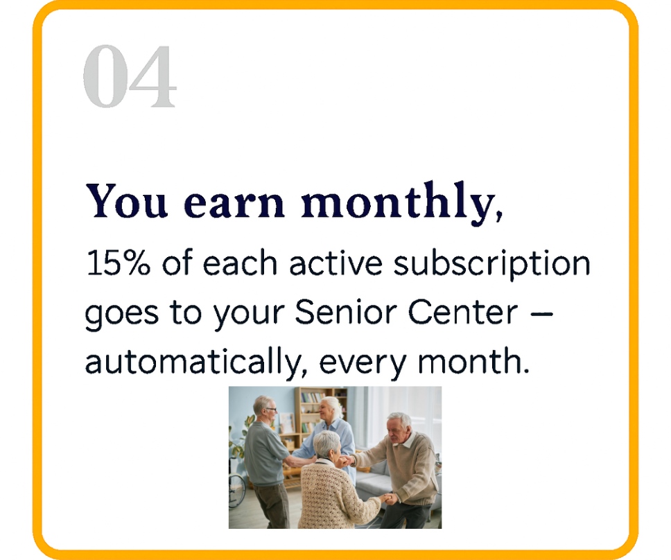 senior center income programs