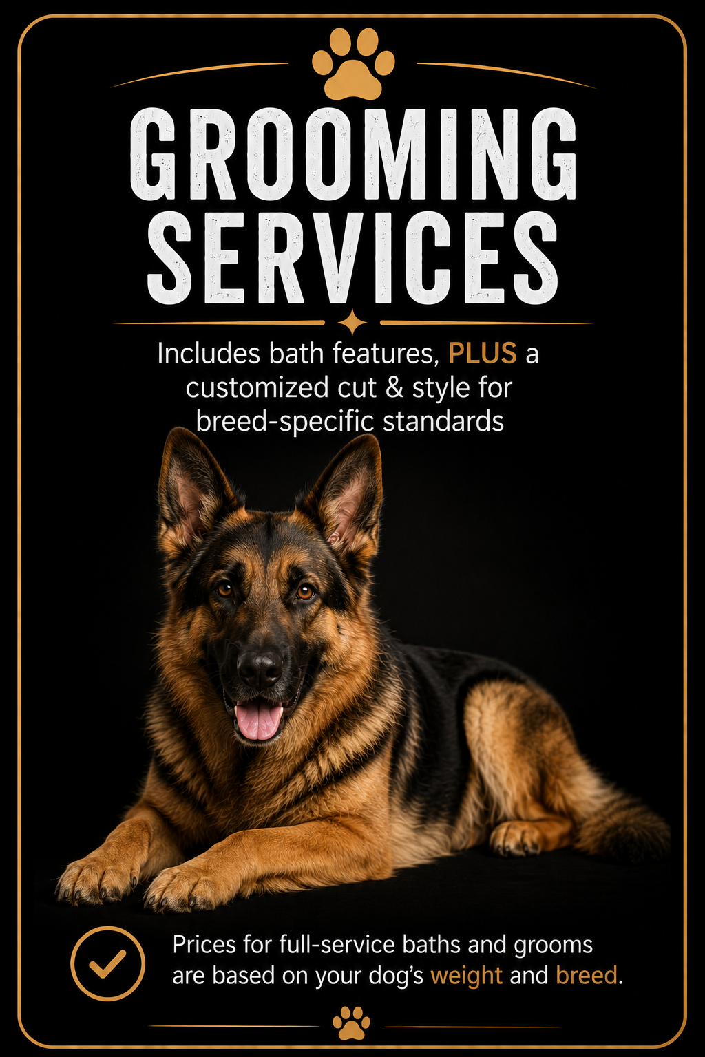 One-on-one mobile dog grooming experience