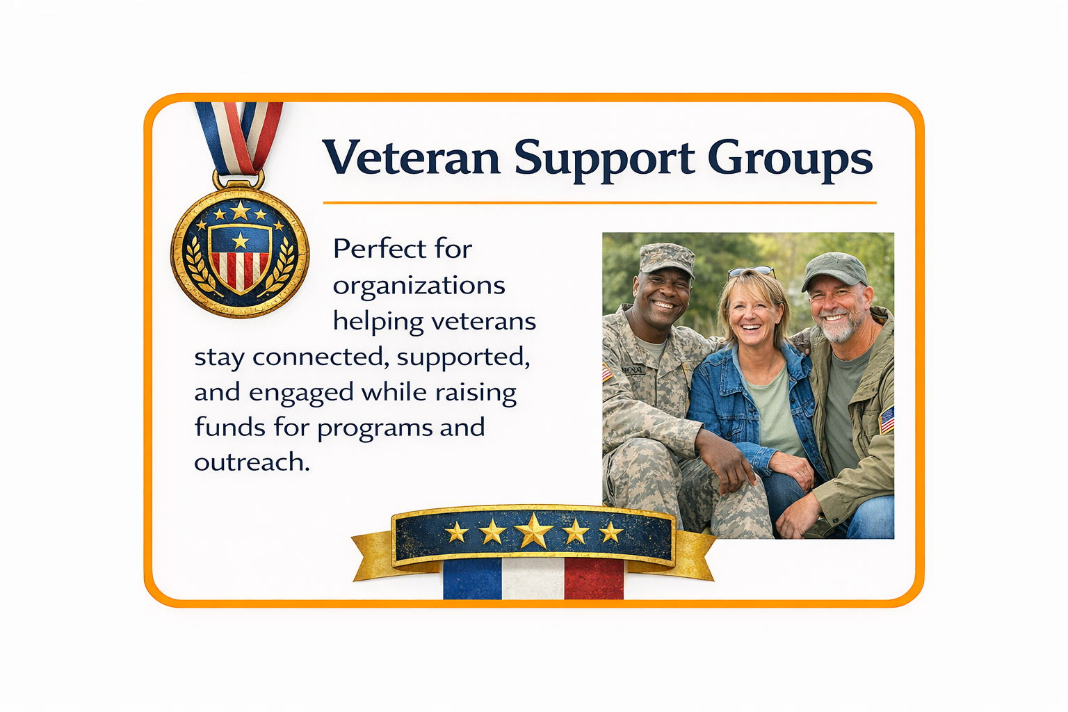 recurring fundraising for veterans organizations