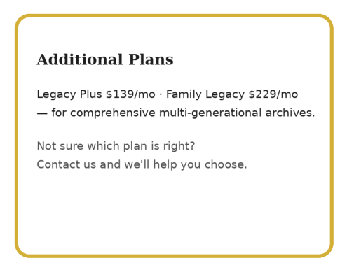 record elderly parent memories