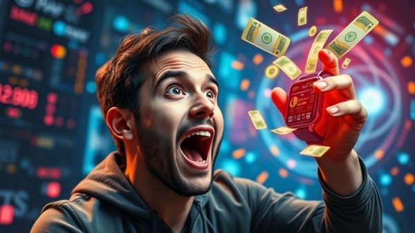 AI Product Creation Tool generates smartwatch on vibrant background.