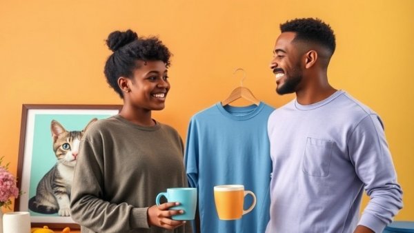 Print On Demand custom products platform showcasing diverse items.