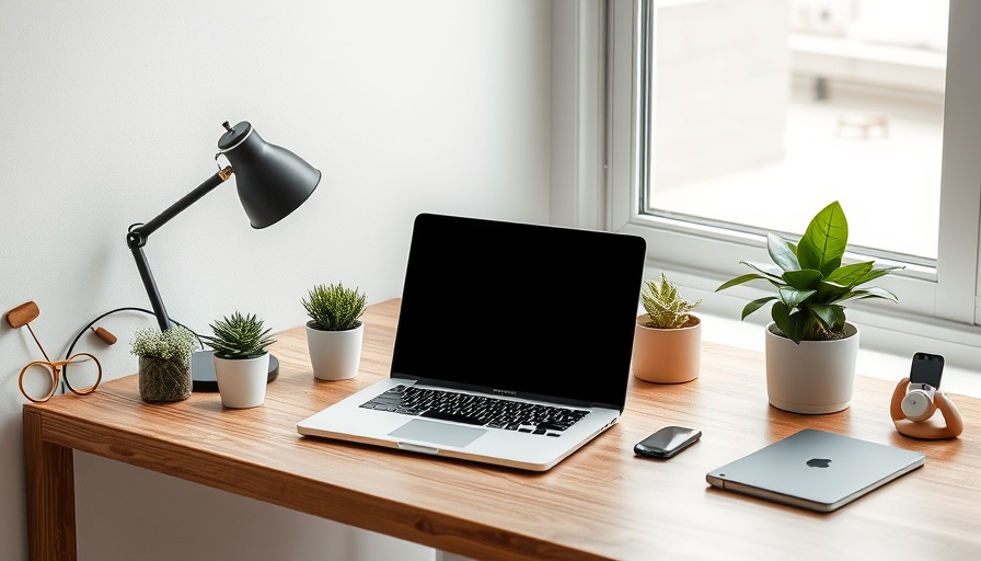 Minimalist workspace setup for making $15,000 a month online.