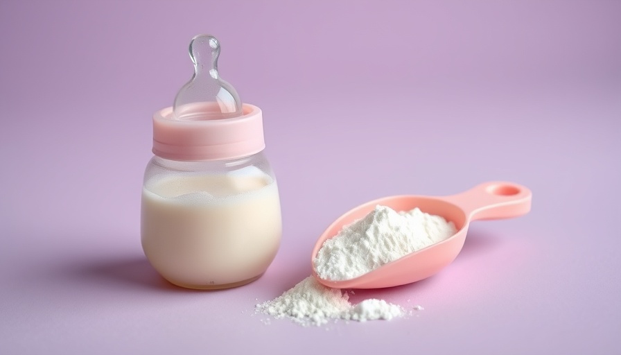 Get free baby formula: baby bottle and scoop on purple