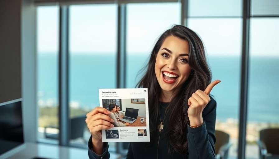 Viral UGC Ai Ads concept with excited woman