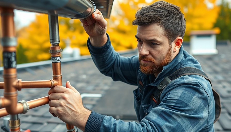 HVACR technician demonstrating field experience on rooftop.