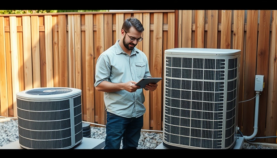 Expert consults on HVAC Home Efficiency Credit outdoors.