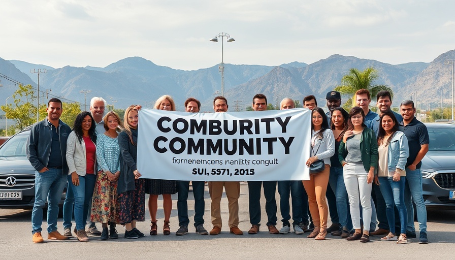 Cedar City ER Roof Project team standing by community banner.