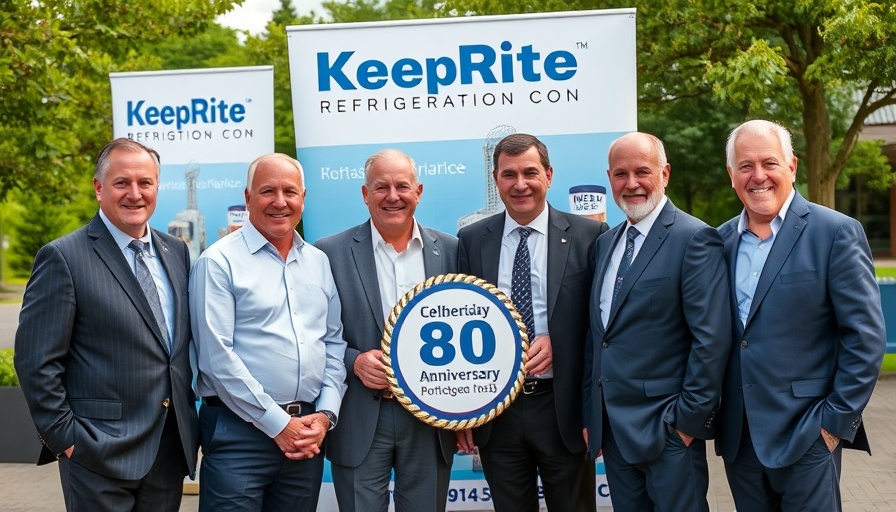 KeepRite Refrigeration 80 Years celebration with attendees.