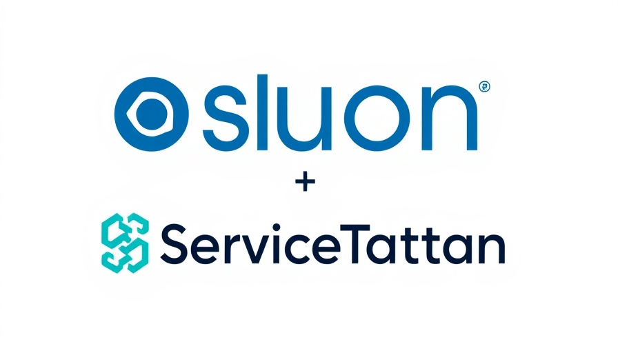 Logos of Bluon and ServiceTitan showcasing partnership.