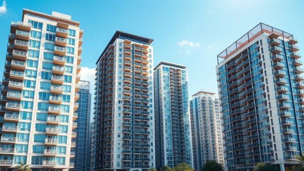 Modern high-rise apartment buildings illustrating Real Estate Business Analytics acquisition of Markerr.