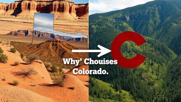 Texas to Colorado migration concept image with state outlines and landscapes.