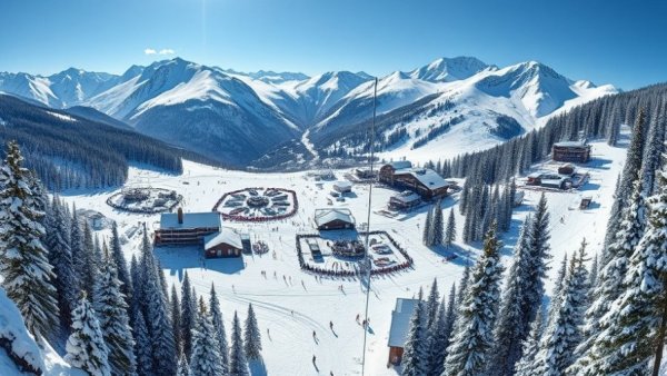 Skiing at a snowy Breckenridge Colorado resort, things to do.