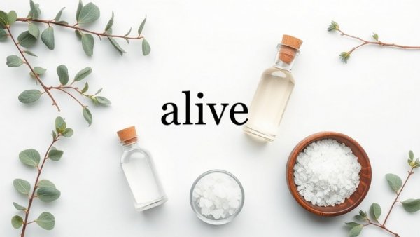 Minimalist natural layout with 'alive' text, fitting Heart Health Supplements Contest.