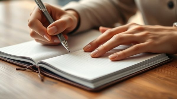 Hands writing in planner illustrating combat urgency culture.