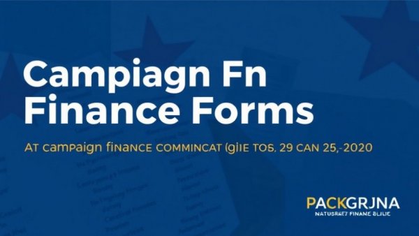 Campaign Finance Forms