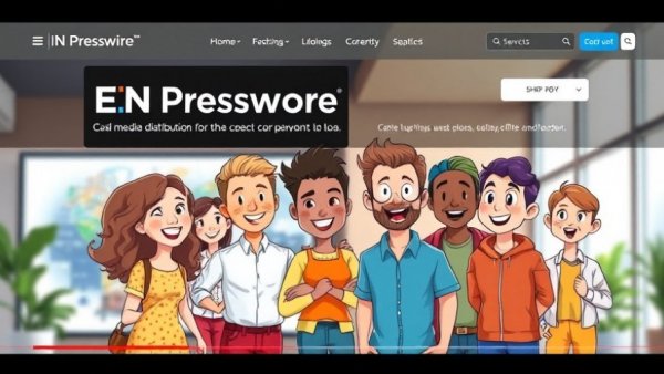 Press release distribution service overview on EIN Presswire homepage.