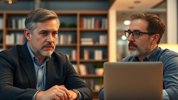 Two men in a virtual meeting discussing Denver Pavilions Shake-Up.