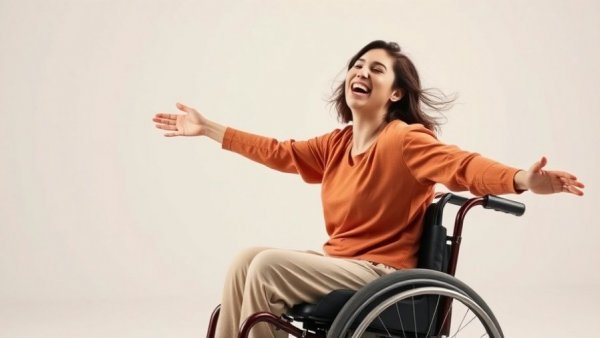 Chelsie Hill adaptive dance in wheelchair gracefully smiling.