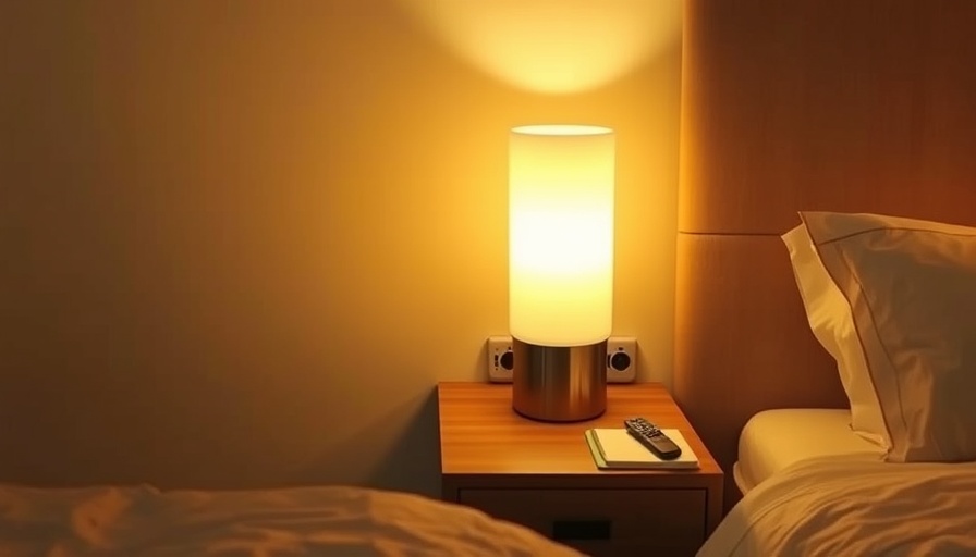 Warmly lit hotel room highlighting renovation.