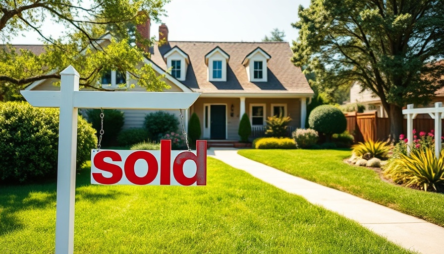 Charming suburban home with a 'sold' sign, Rock Island County real estate transactions.