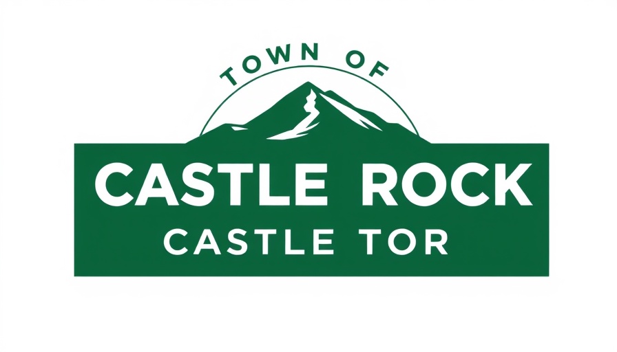 Logo for Town of Castle Rock Parks & Recreation, green background