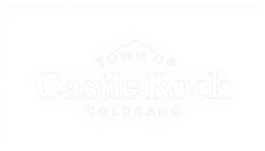 Town of Castle Rock Colorado logo, white